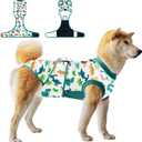Dog Surgery Recovery Suit,Female Male Dog Onesie for Spay Neuter,Substitute E-Collar & Cone,Anti-Licking Breathable Onesie for Small Medium Large Dogs,Dinosaur XS