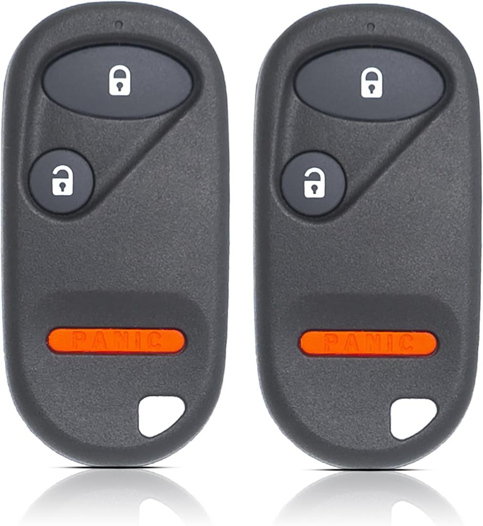 MechanMagic Key Fob Remote Replacement Fits for Honda Civic DX EX LX/Honda Pilot 2001 2002 2003 2004 2005 2006 2007 NHVWB1U523 Keyless Entry Remote Control NHVWB1U521 72147-S5A-A01(Pack of 2)