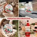 2 x NewEleven Valentines Day Gifts for Couple - Heartfelt Gifts for Boyfriend, Girlfriend, Wife, Husband - Couples Christmas Ornament from Him, Her - Valentines Day Ornament (God Bless Straight to You Round)