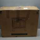 RealSmart Electric Fireplace Heater, Freestanding Stove Heater with 3D Realistic Flame Effect, Fireplace Stove Overheat Safety Protection for Indoor Use Bedroom,750W 1500W Retro Black