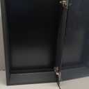 Fundin Medicine Cabinet 14 x 24 inches Mirror Size, Recessed or Surface Mount, Black Aluminum Bathroom Wall Cabinet with Mirror and Adjustable Shelves.