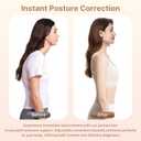 Fit Geno Posture Corrector Bra for Women, Back Support Bra with Supportive Comfort, Wireless Posture Correcting Bra for Older Women & Seniors Beige (Beige, M)