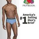 Fruit of the Loom Men's Underwear Briefs, Tag Free & Moisture Wicking, Pack of 6 (XXL)