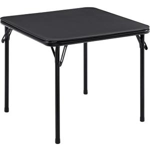 VECELO 24'' Kids Folding Card Table, Portable, with Ultra Soft Padded Cushion, 1 Piece, Coal Black