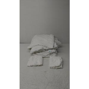 Bedsure Tufted Boho Comforter Set Queen Size - Bright White Boho Bed Set, GentleSoft 3 Pieces Farmhouse Shabby Chic Embroidery Bedding, Gifts for Woman, Soft Jacquard Queen Comforter for All Seasons