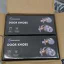 2 Sets All Keyed Same Entry Door Knob and Single Cylinder Deadbolt Combo Set, Round Ball Satin Nickel Exterior Door Knobs with Lock and Keys for Entrance and Front Door