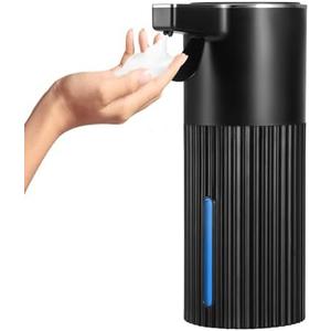 Automatic Soap Dispenser, 13.5 oz/400 ml Touch Automatic Hand Soap Dispenser, Wall Mounted Smart for Bathroom and Kitchen Dish Soap (Black Touch Foam)