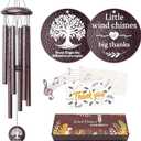 Thank You Gifts for Women Men, 25" Wind Chimes Appreciation Gifts for Employee Teacher, Coworkers, Nurses, Gratitude Thoughtful Gift Ideas for Mother Father Family Friends