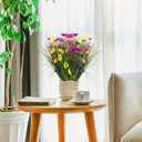 6 Bundles Artificial Flowers for Outdoor, Faux Silk Morning Glory Spring Summer Flowers for Outside Garden Planter Front Porch Yard Patio Window Box & Indoor Table Vase Home Decor (Colorful)