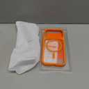 TORRAS Magnetic Shockproof for iPhone 17 Pro Case, Compatible with MagSafe, Military-Grade Drop Protection, Camera Control, DIY Button, Slim Translucent Phone Case for iPhone 17 Pro, Orange