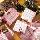 Watersay 12 Pcs Vintage Christmas Music Wrapping Paper 27 x 19 Inch Old Christmas Music Wrap Paper Funny Holiday Gift Packaging Festive Design for Xmas Party Decoration Scrapbooking Arts Craft(Red)