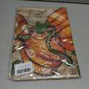 Halloween Table Runner 13x72 Inch  Rustic Orange Pumpkin Design with Polka Dots and Vines, Farmhouse Fall Dining Table Decoration for Halloween, Thanksgiving and Autumn Parties