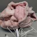 Guohaoi Heated Blanket Electric Throw, Soft Faux Rabbit Fur Electric Blanket with 10 Heating Levels 5 Sitting Timer Auto Off, Cozy Warm Heating Blankets, Machine Washable(50"60" Pink)