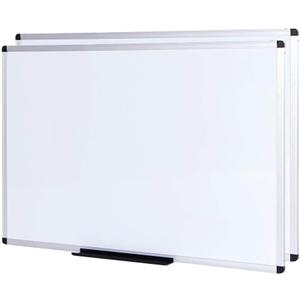 VIZ-PRO Large Magnetic Dry Erase White Board for Wall, 72 X 48 inches, Pack of 2, 6' x 4' Aluminum Framed Whiteboard with Marker Tray for School Office Home