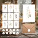 XXINMOH 100 PACK Blank Cards with Envelopes, Blank Greeting Cards 4x6, Beautiful Blank Greeting Cards, Elegant Floral Note Cards with Peel-and-Seal Envelopes, Empty Stationary Set For All Occasions