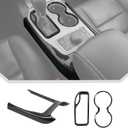 JeCar 3pcs Carbon Fiber Interior Center Console Trim Kit for 2016-2020 Jeep Grand Cherokee