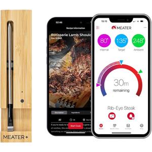 100% Wireless Smart Meat Thermometer | No Wires, No Fuss | 165ft Bluetooth Range | Dual Temp Sensors | Guided Cook System | Dishwasher Safe | Perfect for BBQ, Grill, Oven, Smoker