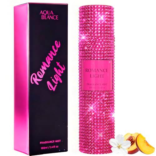 AQUA BLANCE Body Spray for Women, Romance Light, Diamond embellished Fragrance Mist, 3.4 fl oz