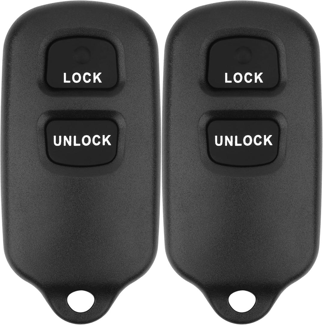 Key Fob Replacement for 2001-06 Toyota Highlander/ 00-06 Celica Echo/ 00-03 Prius/ 01-04 RAV4/ 04-06 Tundra/ 99-09 4Runner/ 2004-2007 xB Remote Control,HYQ12BBX HYQ12BAN,2Pcs