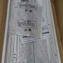 Lufeiya Small White Kids Desk with Drawers for Bedroom, 32 Inch Home Office Desks with Fabric Storage Drawer and Bag, Study Writing Vanity Table for Small Spaces, White (31.5")