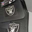 FANMATS 9985 Las Vegas Raiders Back Row Utility Car Mat - 1 Piece - 14in. x 17in., All Weather Protection, Universal Fit, Molded Team Logo