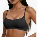 OEAK Womens Comfortable Bras No Underwire Cami Bra Seamless Unlined Bralettes Scoop Neck Unpadded Everyday Sports Tshirt Bra XL