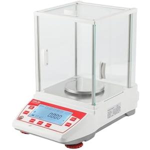 UXILAII SCIENTIFIC Analytical Balance 1000g x 0.001g GN mg Unit Precision Lab Scale 0.0001g Digital Analytical Scale RS232 Interface Laboratory Electronic Balance LCD Display with Glass Windshield