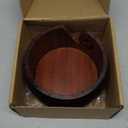 WILLBOND Wooden Yarn Bowl 6 x 3 Inches Crochet Bowl Accessories Holder with Holes for Mother Birthday Gift DIY Hand Made Knitting String Lovers Handmade Yarn Storage