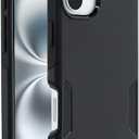 OtterBox iPhone 16 Phone Case Commuter Series - Slim, Rugged, Dual-Layer Protection, MagSafe Compatible, Shock-Absorbing, Drop Resistant - Non-Retail Packaging - Black