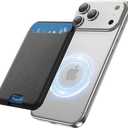 for MagSafe Wallet, 3 Card Holder, Slim Magnetic Phone Wallet for iPhone 17/16/15/14/13/12 Pro Max Plus Air Series,RFID Blocking Vegan Leather,Black