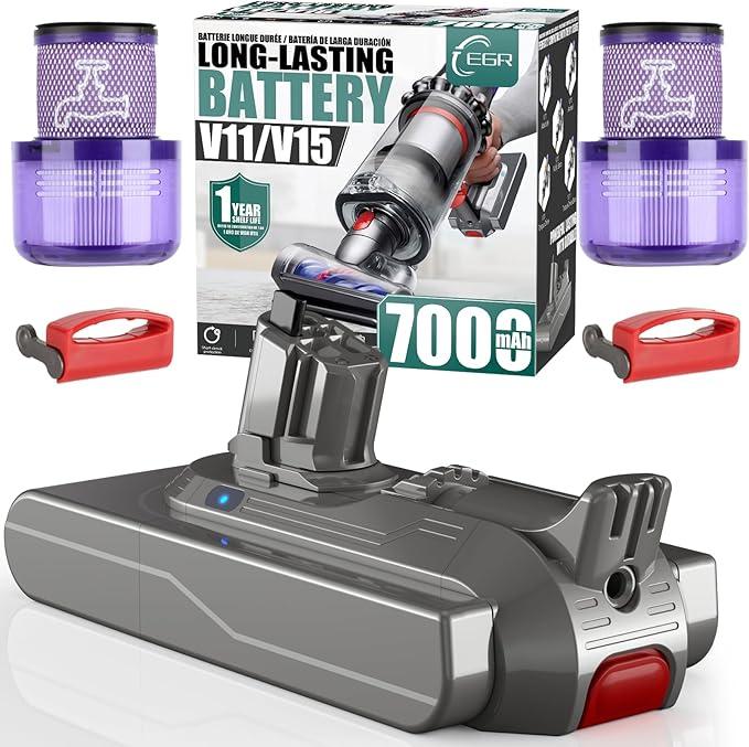 LONG-LASTING BATTERY V11/V15. 7000 mAh