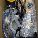 Paint Sprayer 1000W High Power Electric Spray Paint Gun with Adjustable Spray Width Knob 4 Nozzles and 3 Patterns Easy to Clean for Furniture Home Interior House Painting Yellow