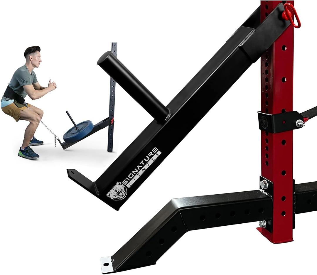 Fitvids Upgraded Adjustable Jammer Arms, Lever Arms, Monolift Attachments Rated 600 LB Per Arm, Fits Racks at All Post Sizes and Hole Sizes, Pair