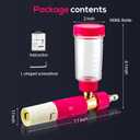 REALYOU Foam Cannon Pro, Foam Cannon for Pressure Washer with 1/4'' Quick Connector, Soap Cannon with Adjustable Nozzle, Fits Most Car Washing Accessories-Pink