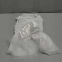 Kuoser Dog Dress Pet Wedding Dresses, Adorable Tutu Shirts for Small Medium Girl Dogs, Puppy White Princess Outfits with Luxury Lace Pearl Bow, Retro Pet Costumes for Birthday, Party, Wedding, S