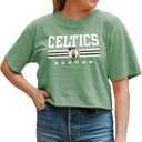Blue 84 NBA Womens NBA Officially Licensed Women's Crop Top T-Shirt Ringspun Team Color, (Green,Small)