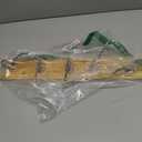 Wall Mount Bamboo Coat Rack, 17 Inch 5 Double Hooks, Natural