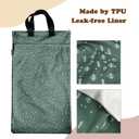 Mama Koala Reusable Hanging Wet Dry Bags for Baby Items, Cloth Diapers, Swimsuits, Travel, Gym Clothes, Beach, Pump Parts, Toiletries, Two Zippered Pockets, 2 Pack (W005L)