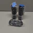 Electric Salt and Pepper Grinder Set, Includes 8 AAA Batteries, Upgraded Large 100ML Capacity, Automatic Battery Powered Pepper Mills with LED Light, Adjustable Coarseness, One Hand Operation (2 pack)