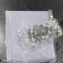 Akiky Canopy Curtains for Girls with LED Light King California King Bed Curtains Frame Bed,Valance Scarves Great for Bed,Windows,Wedding Parties(King,White)