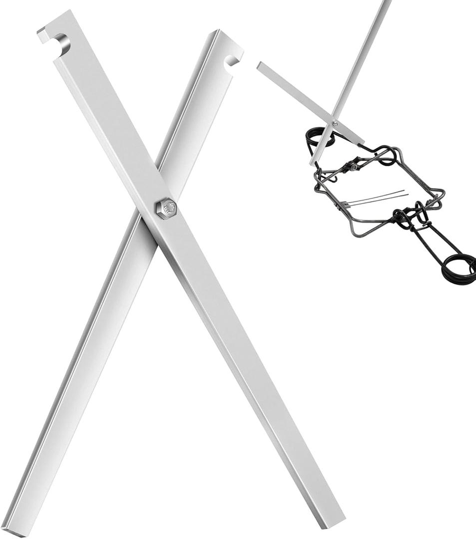 Qualirey 1 Pcs Aluminum Grip Setting Tongs 14 Inch Trap Set Tool Trap Setting Tool for #50 to #160 Traps