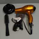 Infiniti PRO CONAIR Hair Dryer with Diffuser, Professional AC Motor, Tourmaline Ceramic Technology Blow Dryer, Includes Concentrator and Blowout Brush, Orange