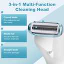 Epilators Hair Removal for Women, Electric Shaver & Bikini Trimmer for Legs & Underarm, Rechargeable Wet Dry Use Painless Hair Removal with Detachable Head