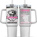 Tumbler 40 Oz With Handle Lid And Straw, Grandmasaurus Nutrition Facts, Grandmasaurus Gifts, Nana Grandma Cups Coffee Handle Sippy Tumblers Granny Great Water Cup Grandmas