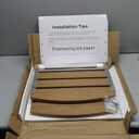 17.5" Folding Shower Seat Wall Mounted,Foldable Shower Bench,Fold Down Shower Seat,Folding Shower Seat Bench,Wall Mount Shower Seat Bench Chair (Teak)