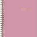 2 x Blue Sky Undated Planner Calendar, 5 x 8 Weekly View Organizer, Twin-Wire Binding, Flexible Cover, Blank Notes Pages for Goal-Setting and Productivity (Imperial Rose, 5" x 8")