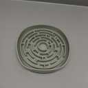 Slow Feeder Dog Bowl, 7.8 x 7.8 inches, Silicone Pet Puzzle Bowl with Suction Base, Foldable (Light Green)