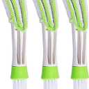 Mini Duster for Car Air Vent, Set of 3 Automotive Air Conditioner Cleaner and Brush, Dust Collector Cleaning Cloth Tool for Keyboard Window Leaves Blinds Shutter Glasses Fan
