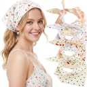 obeoby 4 Pcs Triangle Head Scarf for Women, Bandanas Hair Scarf Head Scarves – Gifts for Women and Girls