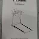 Portable Treadmill with Handles, 3.5HP Electric Small Treadmills for Home Small Spaces, 400LBS Walking Pad Treadmills with Handle Bar, Compact Running Treadmill for Home Office Apartment (Black-2)